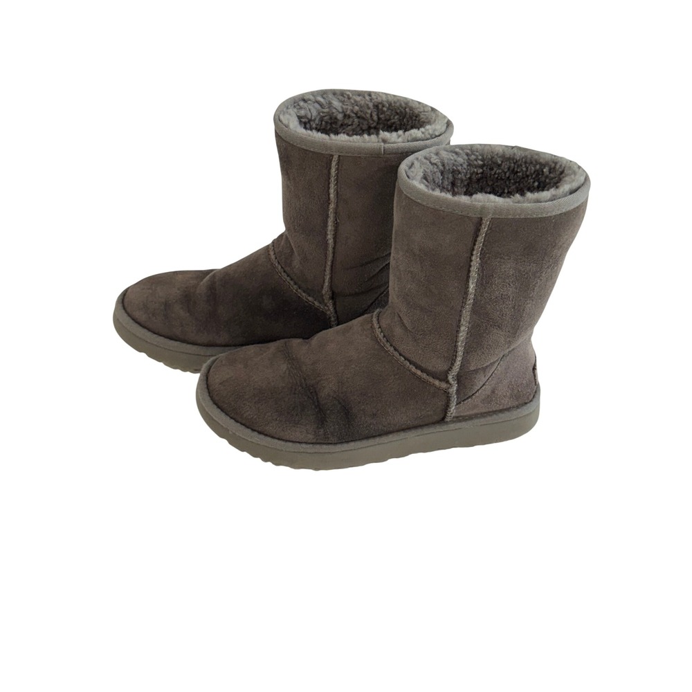 UGG Classic Short II Boots Womens 8 Grey Good Suede Shearling 1016223 - Picture 3 of 9